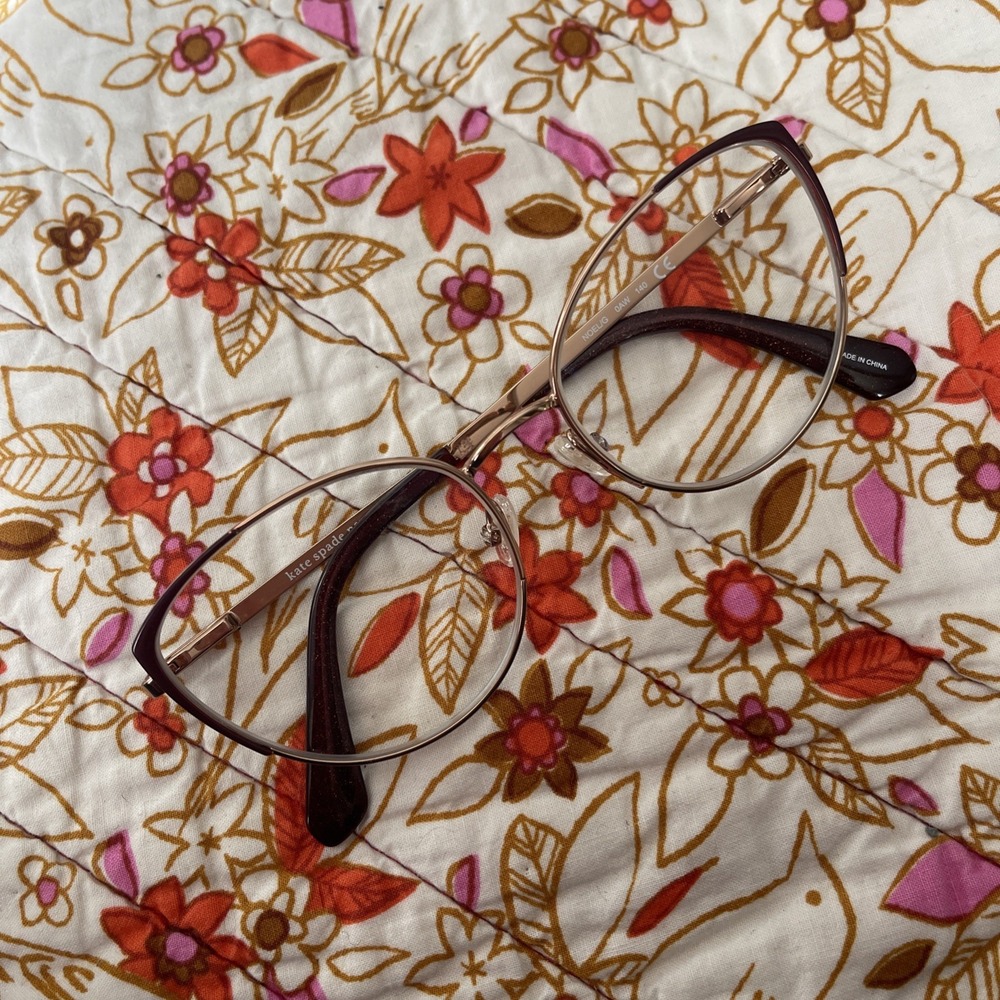 Kate Spade Women's Noel 52 mm Eyeglasses NOEL-G-0AW-140 52 17 32 Frames Only Red